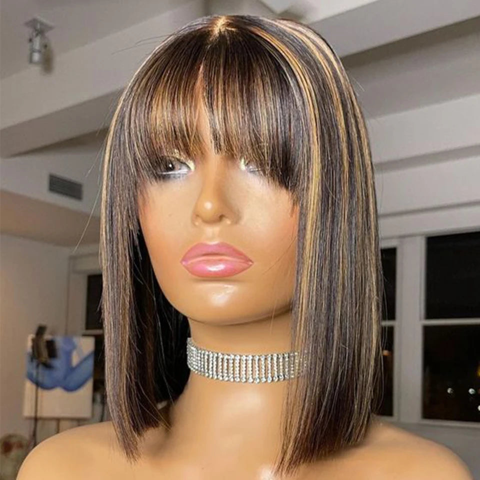 Straight Hair Short Bob Wig