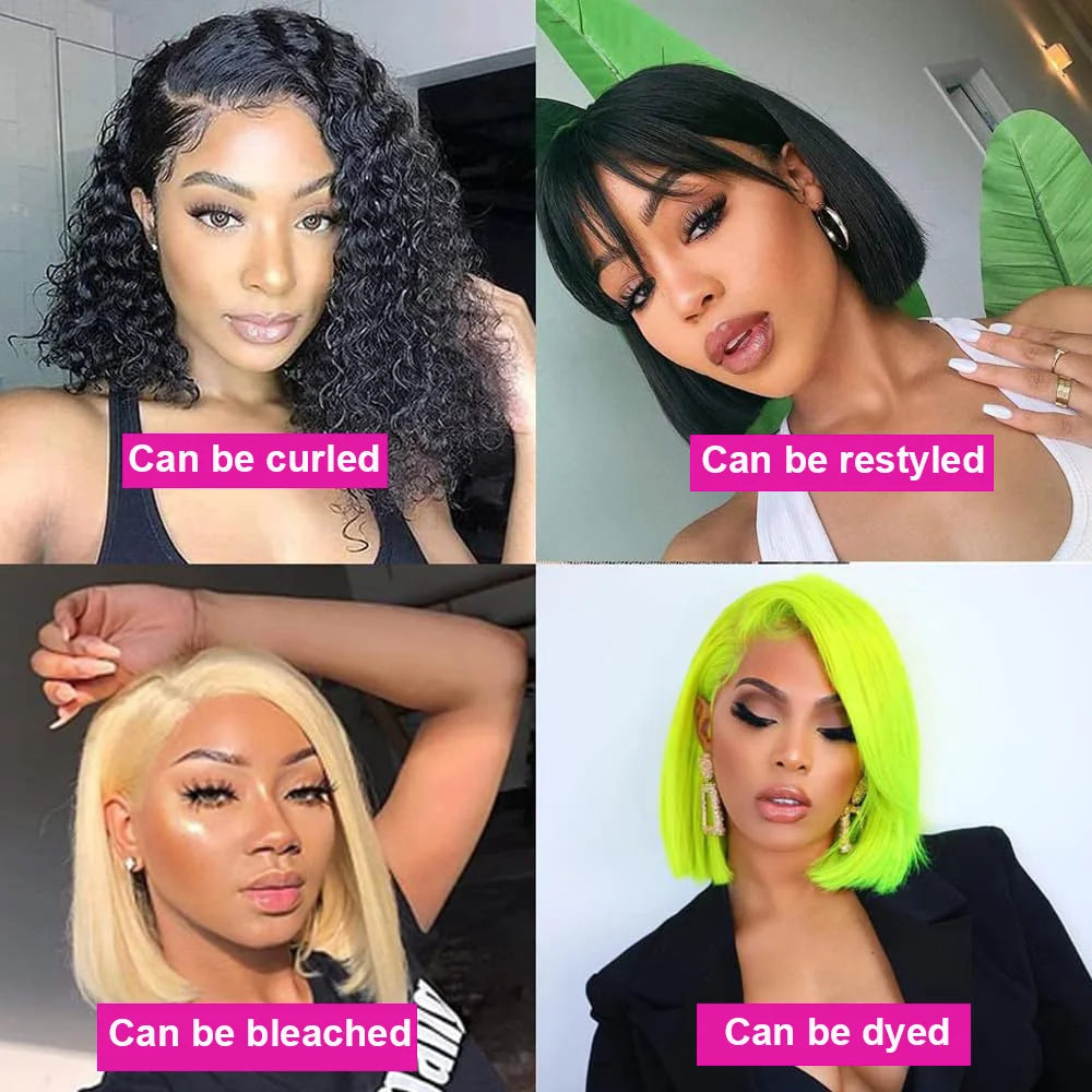 Straight Short Bob Wig Human Hair