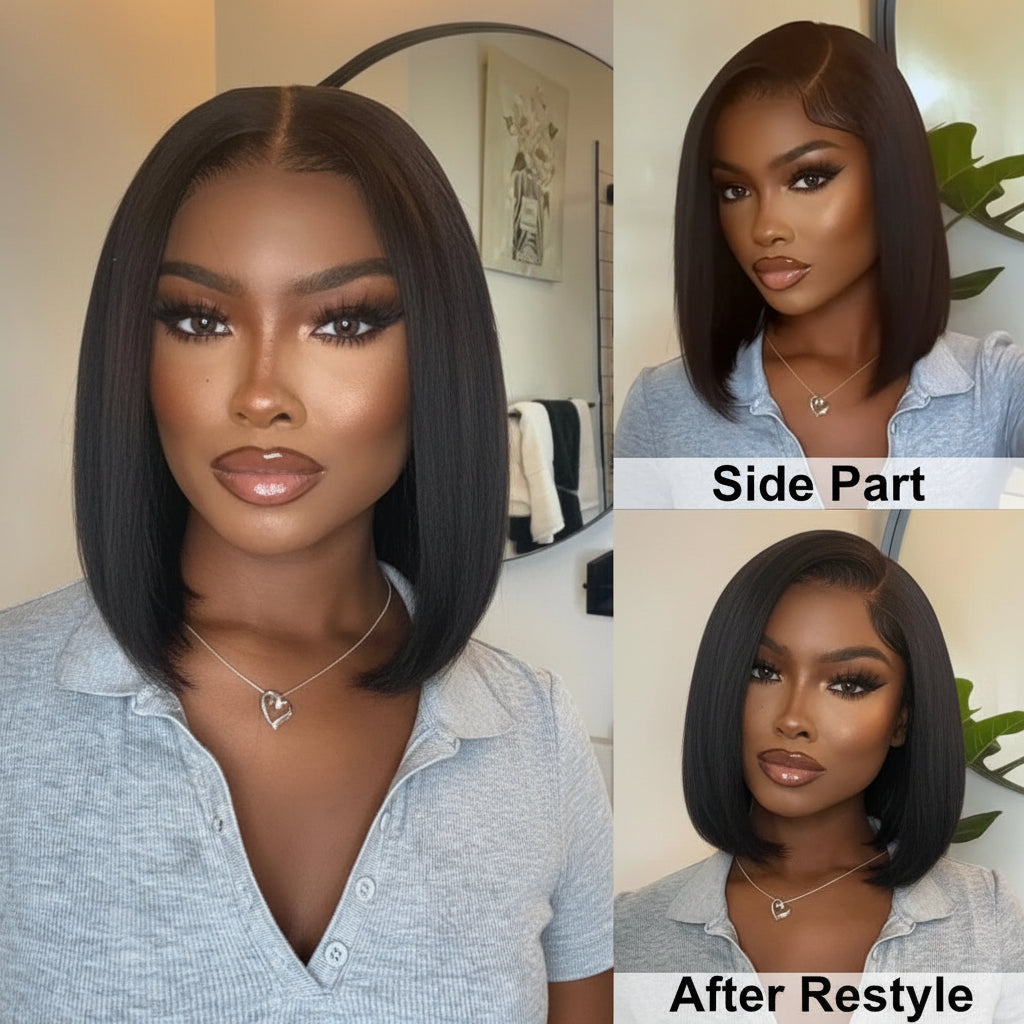 Straight Glueless Bob Wig
