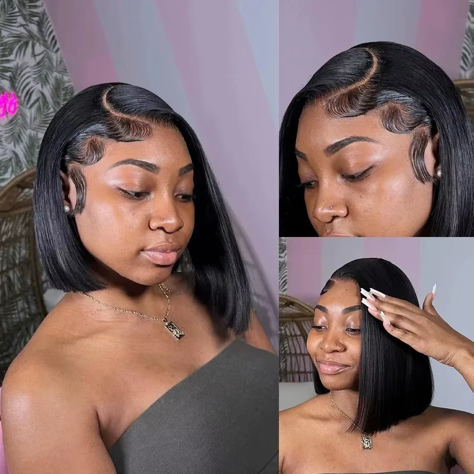Straight Short Bob Wig Human Hair