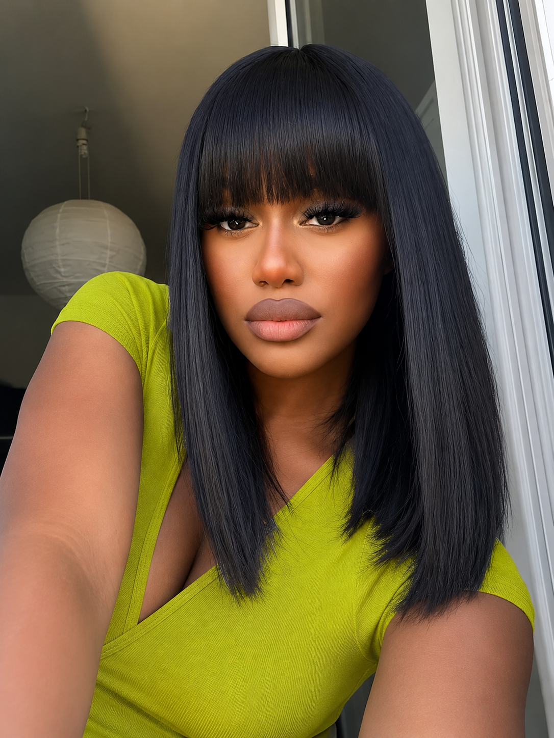100% Human Straight Bob Wig
