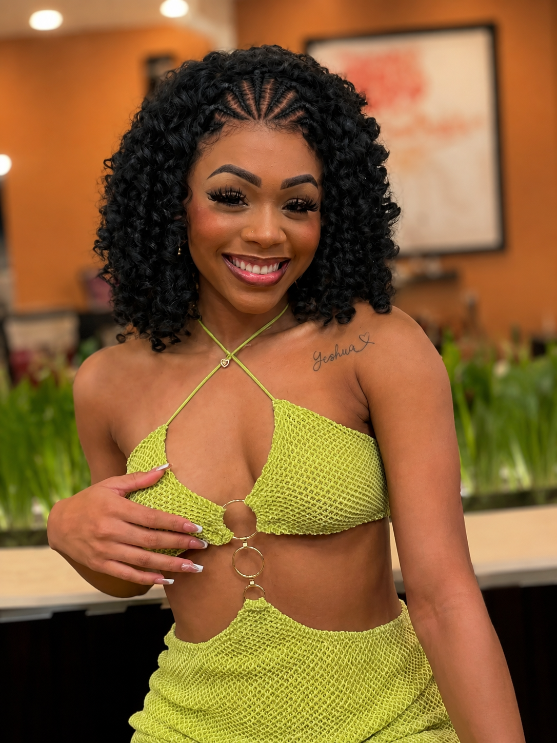 Curly Bob Wig Human Hair