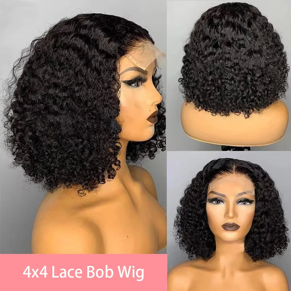 Curly Loose Deep Wave Short Bob