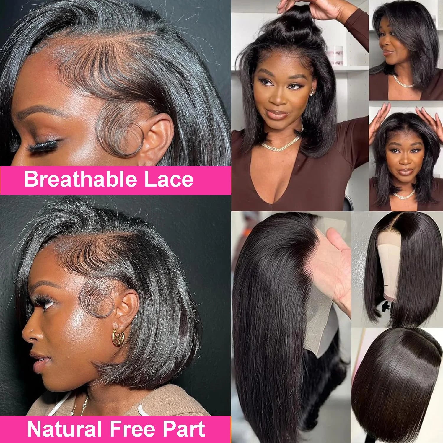 Straight Short Bob Wig Human Hair
