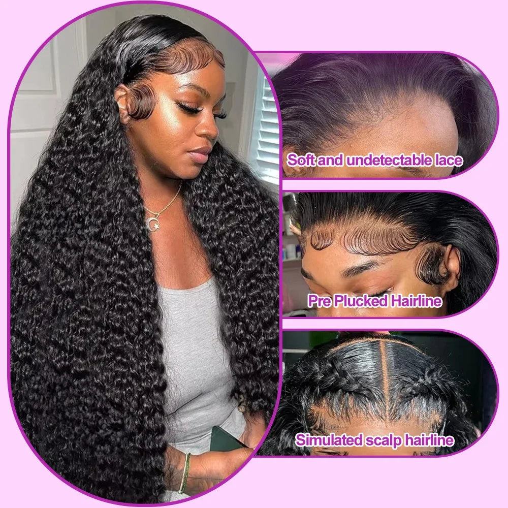 HD Curly Loose Deep Wave Lace Front Wigs