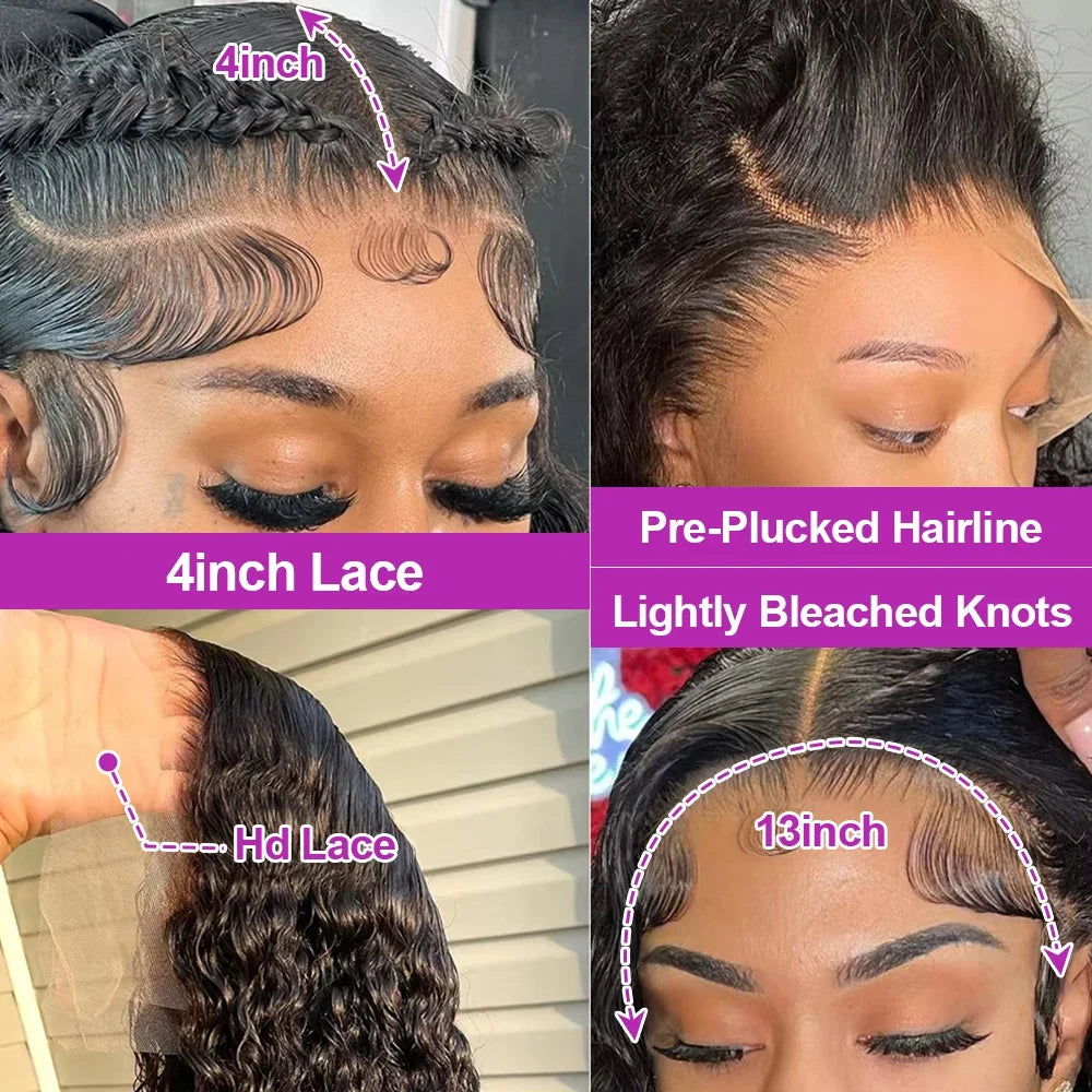 HD Curly Loose Deep Wave Lace Front Wigs