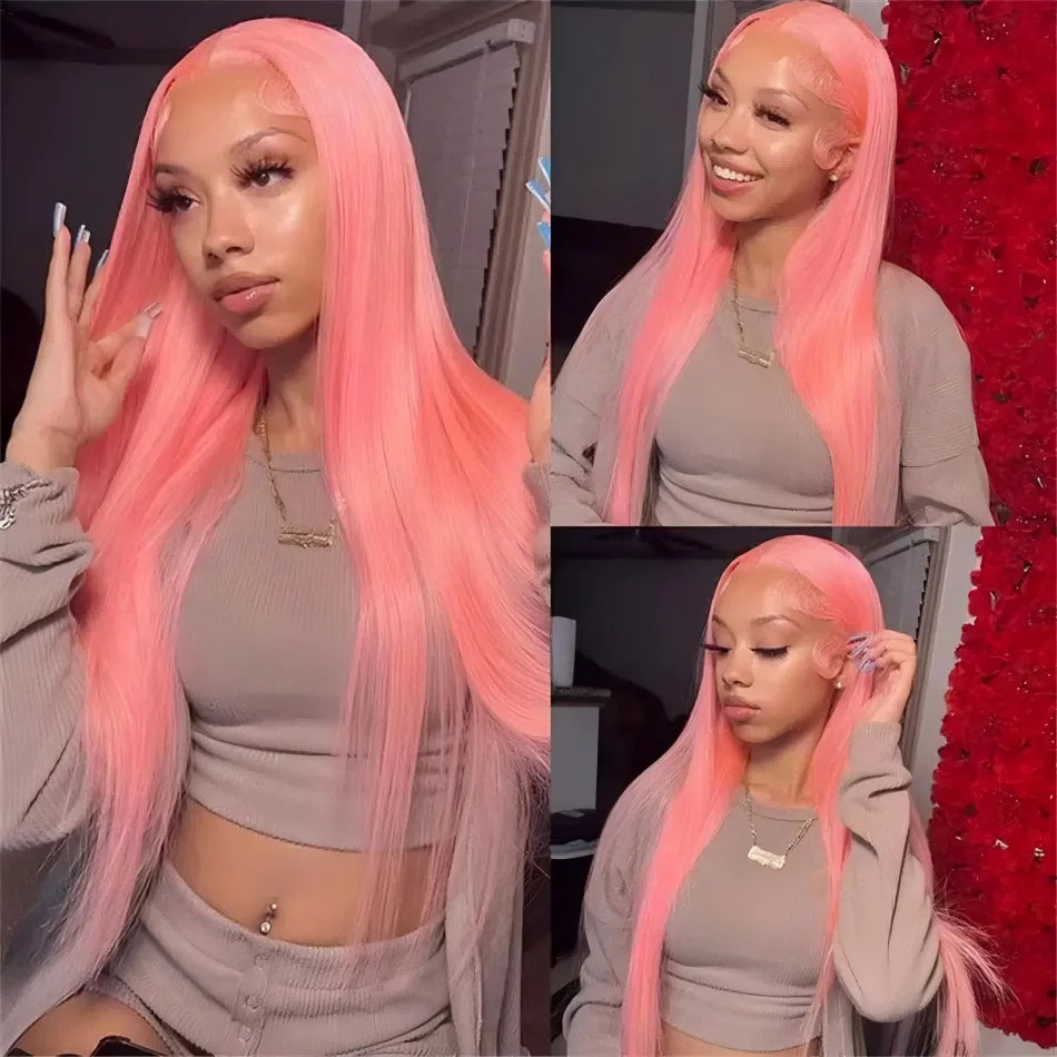 Pink Brazilian Wigs Original 250 Density