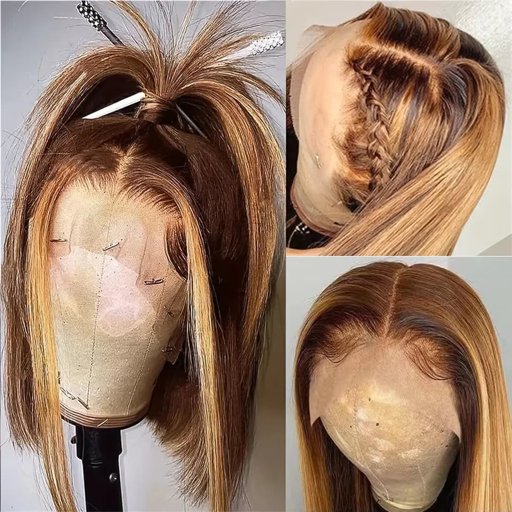 200% Density Short Bob Wigs
