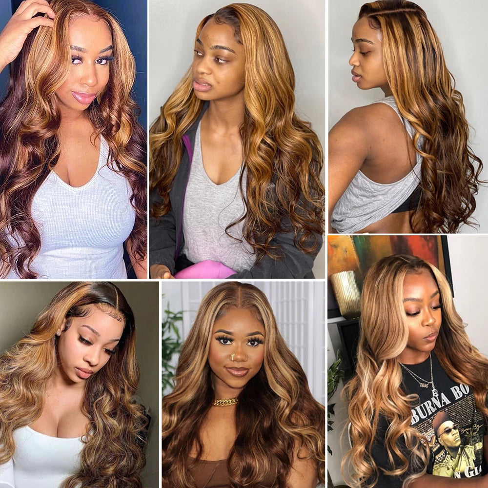 Honey Blonde Lace Front Wigs