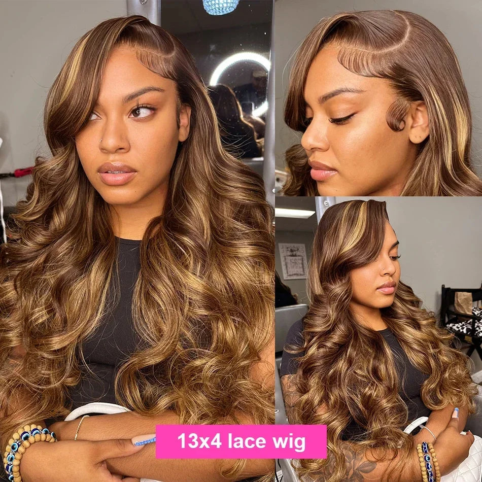 Honey Blonde Lace Front Wigs