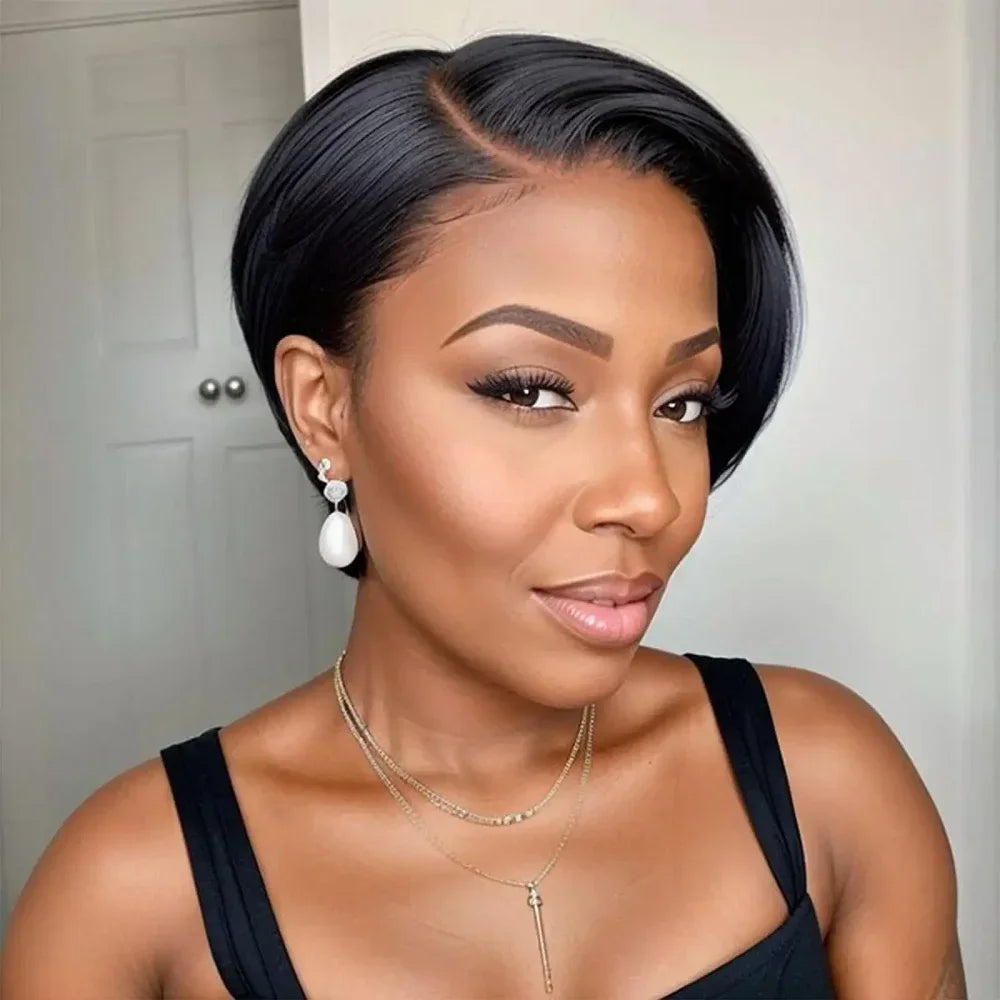Pixie Cut Wigs 100% Human Bob Hair