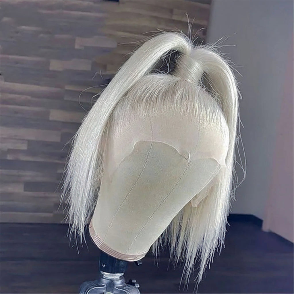Platinum Ash Blonde Bob Human Hair