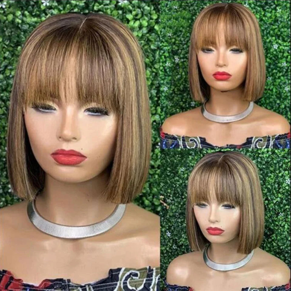 Straight Hair Short Bob Wig