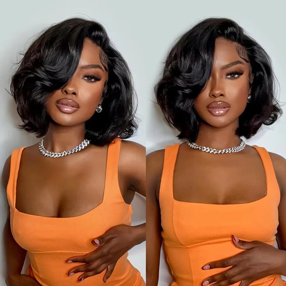 Natural Body Wave Glueless Bob Wig