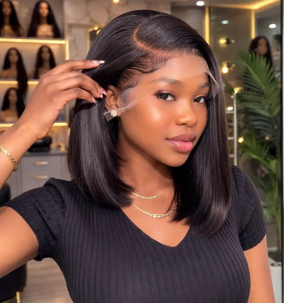 Straight Short Bob Wig Human Hair