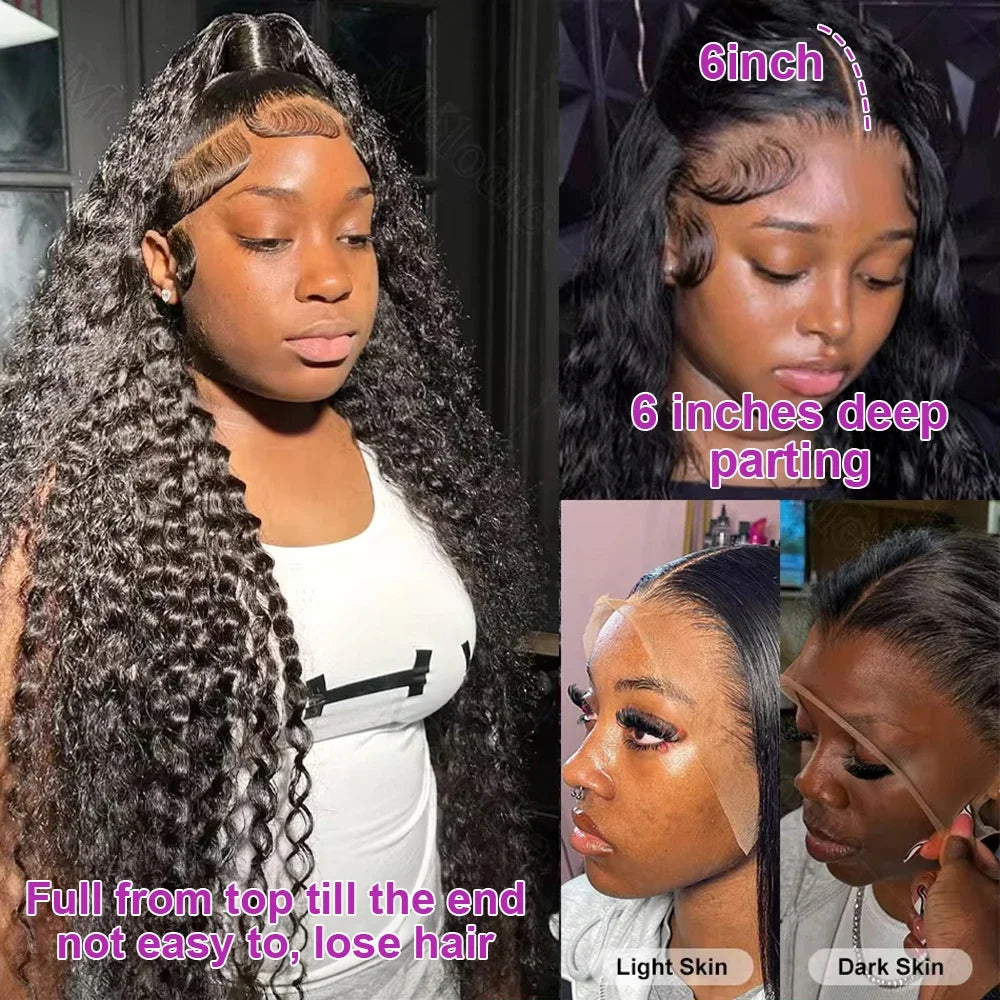 HD Curly Loose Deep Wave Lace Front Wigs