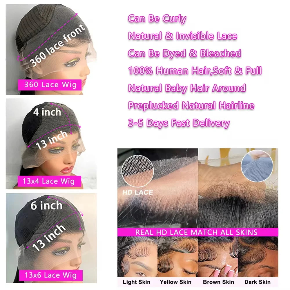 Highlight Honey Blonde Straight Lace Front Wigs