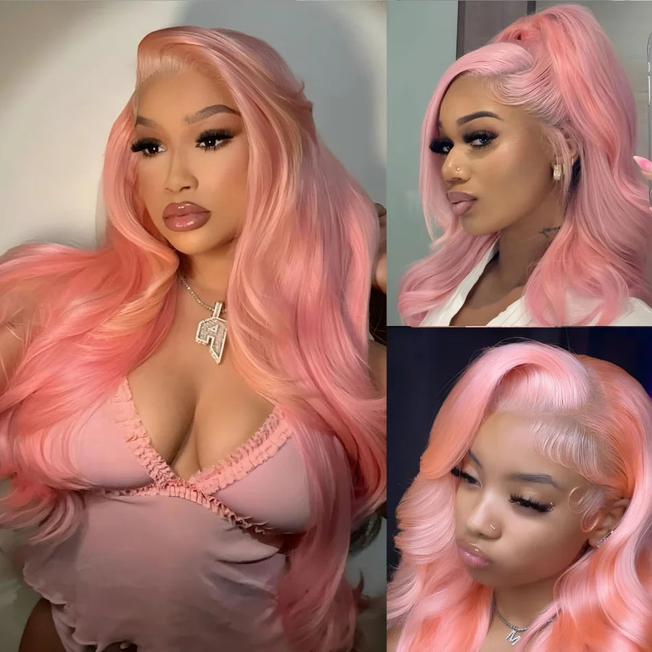 Pink Brazilian Wigs Original 250 Density