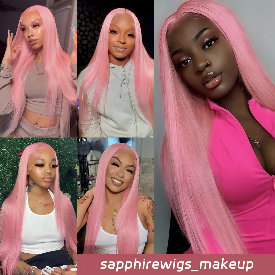 Pink Brazilian Wigs Original 250 Density