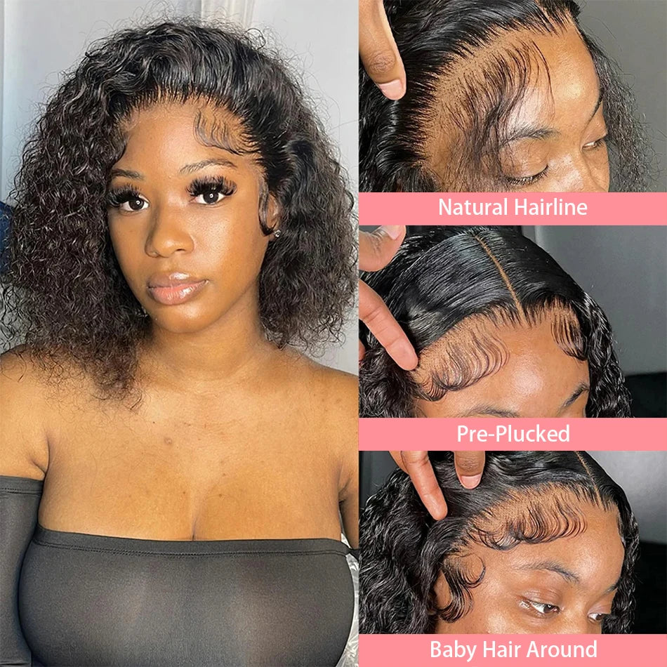 Curly Loose Deep Wave Short Bob