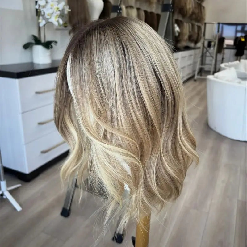 Natural Wave Glueless Short Wave Bob Wig