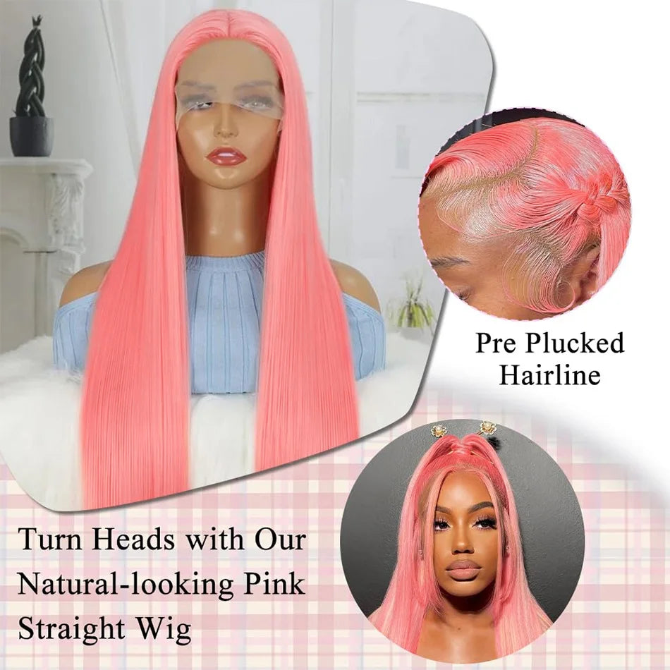 Pink Brazilian Wigs Original 250 Density