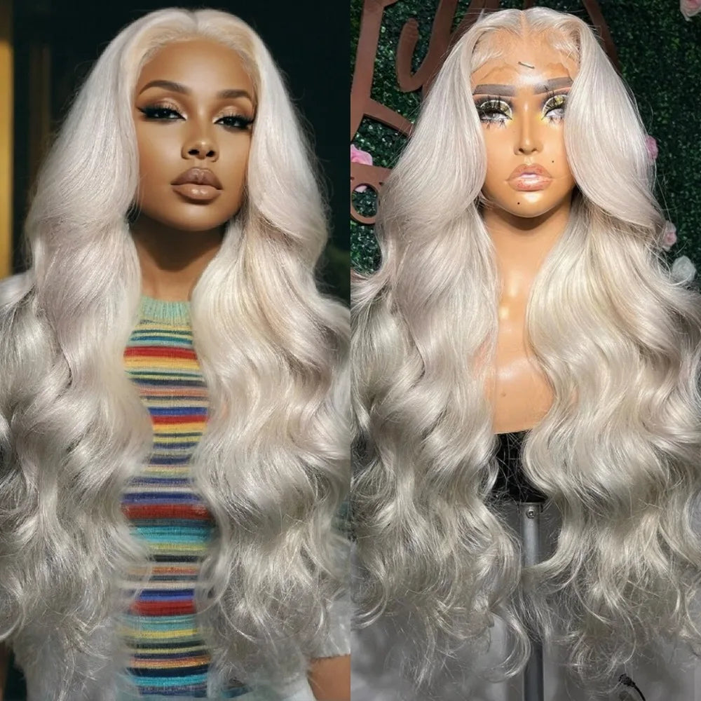 Platinum Ash Blonde Body Wave Lace Front Wig