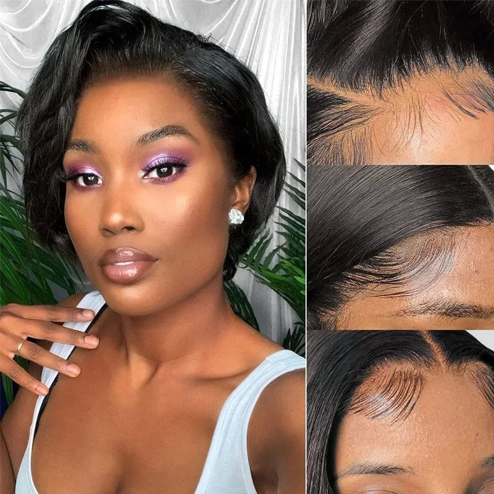Pixie Cut Wigs 100% Human Bob Hair