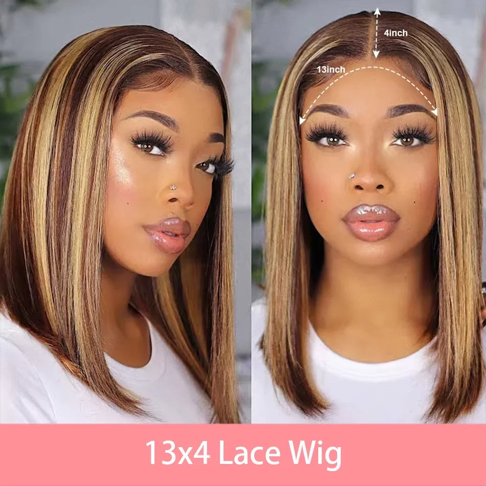 200% Density Short Bob Wigs