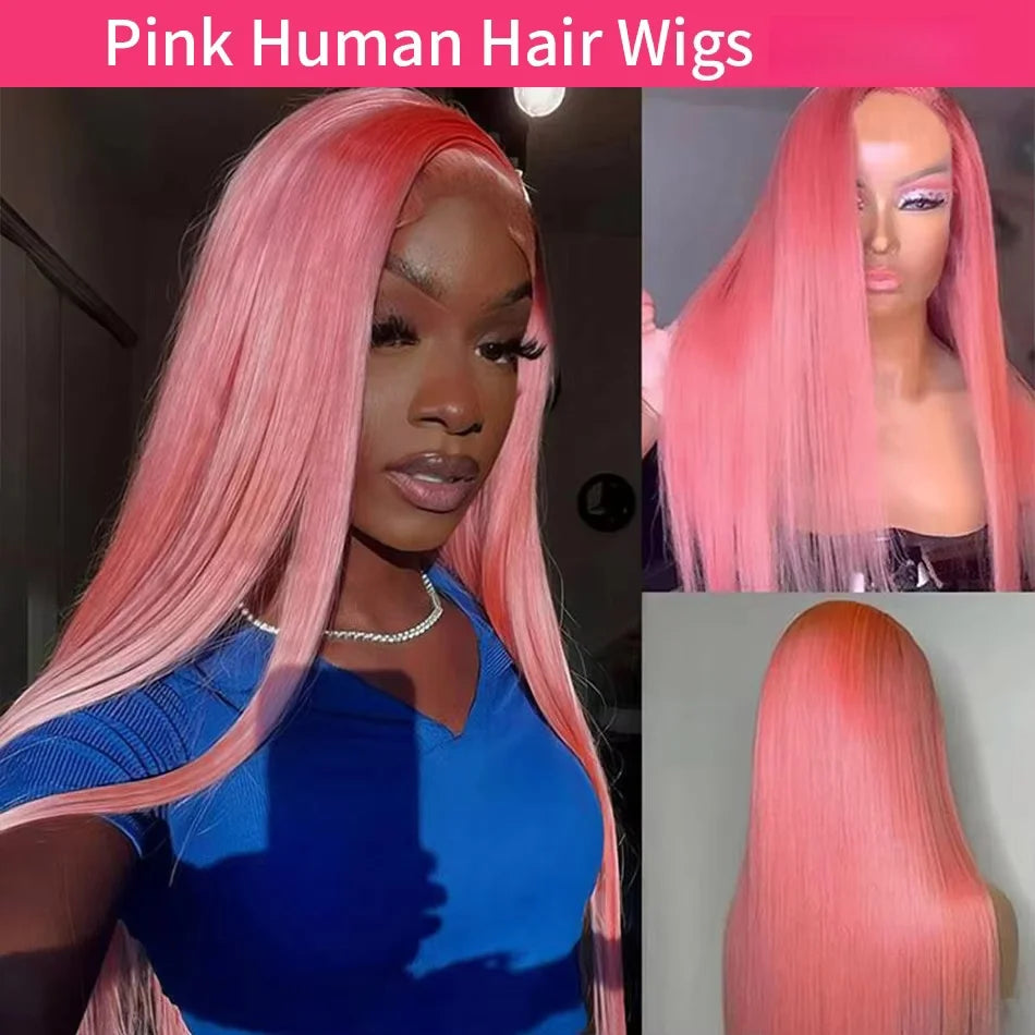 Pink Brazilian Wigs Original 250 Density